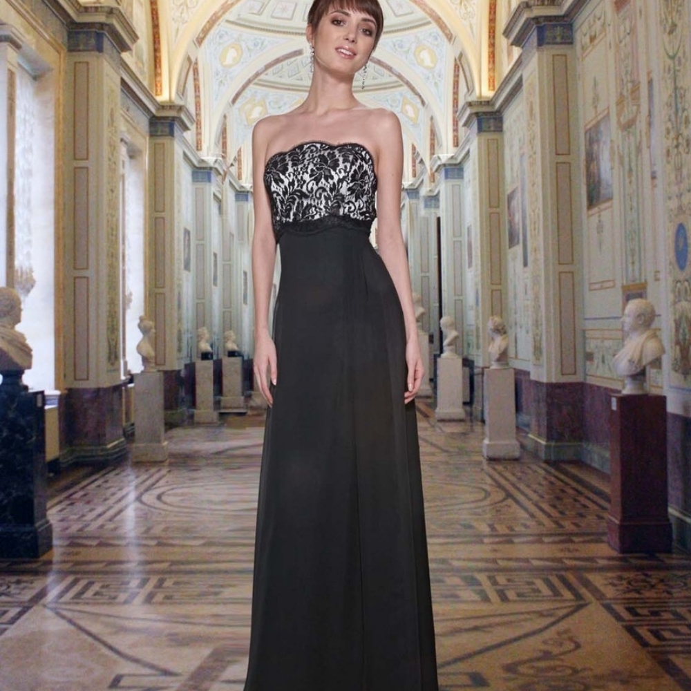 NWOT J S Boutique lace and beaded formal gown, size 8